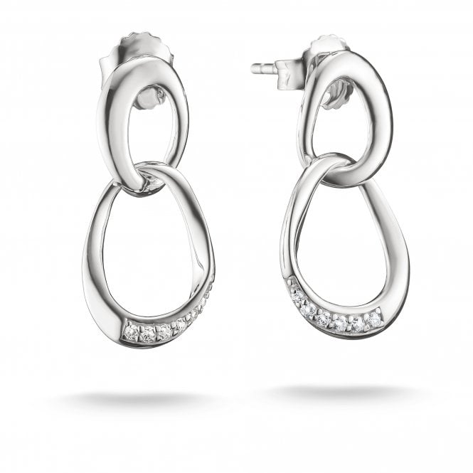 Thomas Sabo  Sterling Silver Together with CZ Earrings 1.2 x 2.2cm