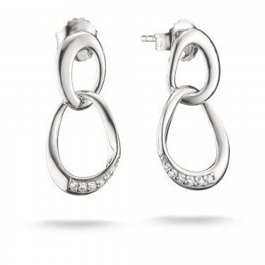 Thomas Sabo Sterling Silver Together with CZ Earrings 1.2 x 2.2cm