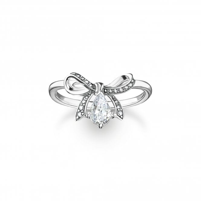 Thomas Sabo  True Romance Bow CZ Ring Size 54