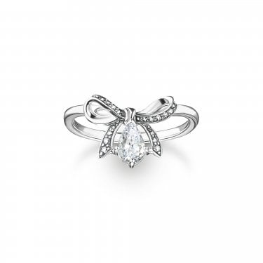 Thomas Sabo True Romance Bow CZ Ring Size 54