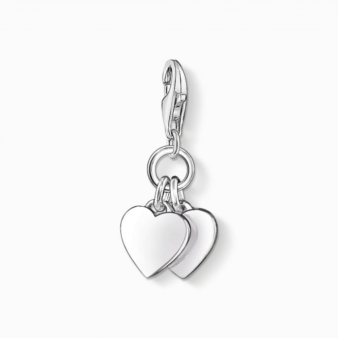 Thomas Sabo  Two Hearts Charm 2.5 x 1cm 