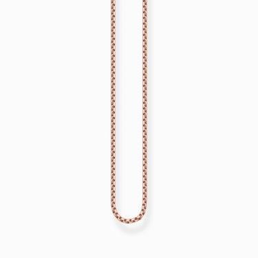 Thomas Sabo Venezia Rose Gold Tone Chain 0.1cm, 70cm