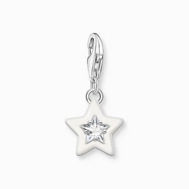 Thomas Sabo White Star with CZ Charm 2.3 x 1.2cm