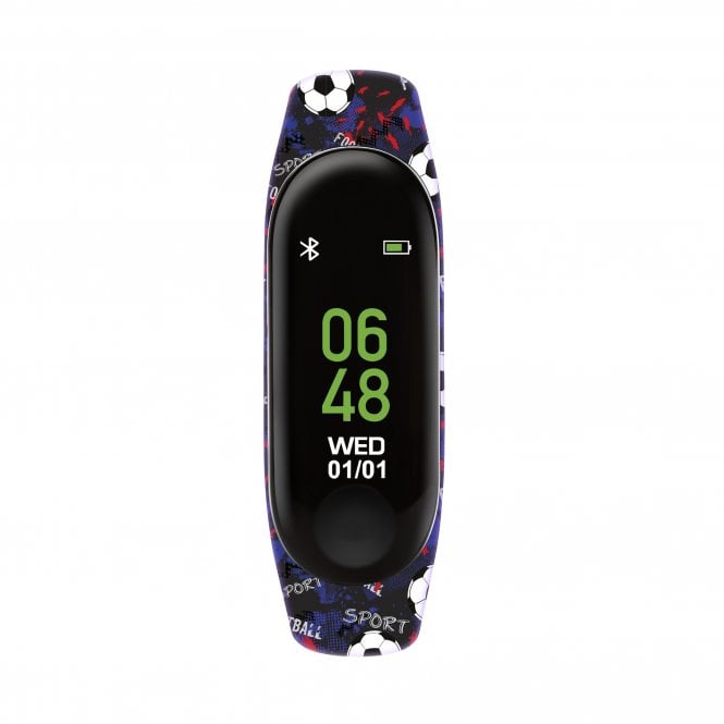 Tikkers  Smart Series 1 Printed Black Football Activity Tracker Watch