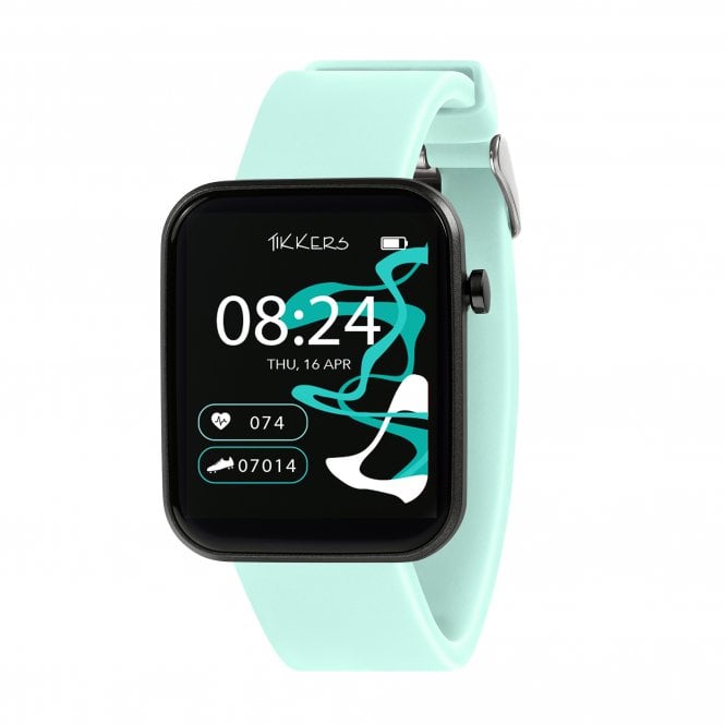 Tikkers  Smart Series 13 Blue Silicone Strap Smart Watch