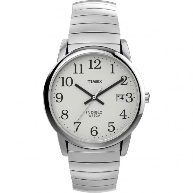 Timex  Gents Easy Reader Classic Expandable Strap Stainless Steel Watch