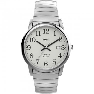Timex Gents Easy Reader Classic Expandable Strap Stainless Steel Watch