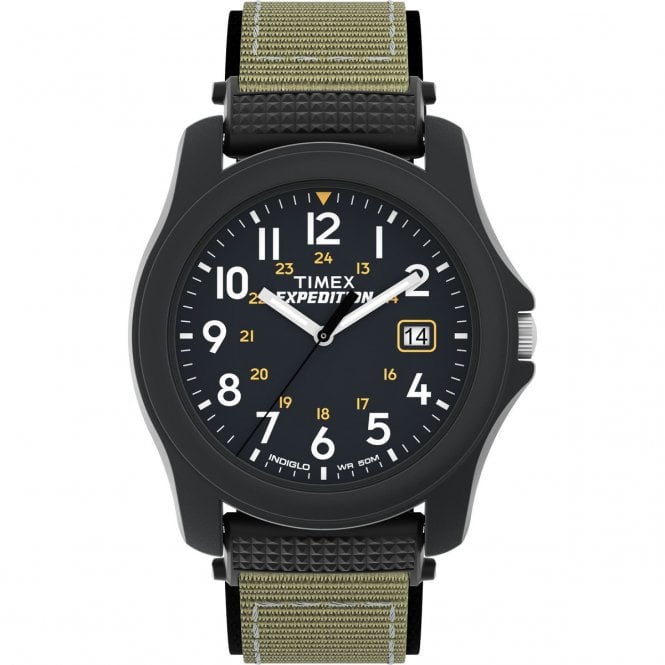 Timex  Gents Expedition Camper Green Fabric Strap Watch
