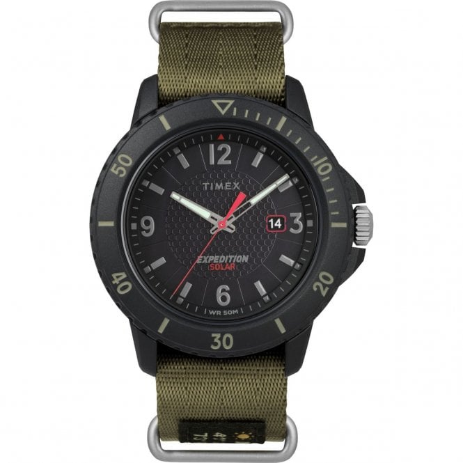 Timex  Gents Expedition Gallatin Green Fabric Strap Solar Watch
