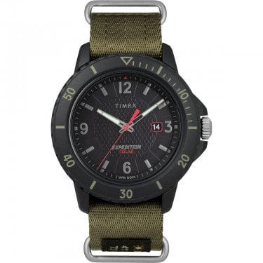 Timex Gents Expedition Gallatin Green Fabric Strap Solar Watch