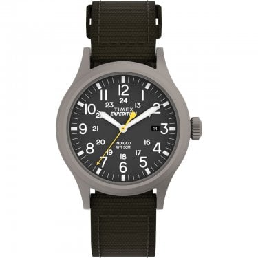 Timex Gents Expedition Scout Green Fabric Strap Watch