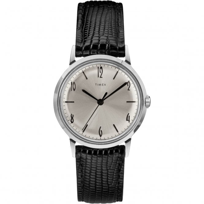 Timex  Gents Marlin® Black Leather Strap Automatic Watch