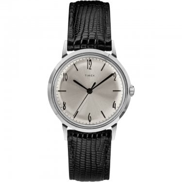 Timex Gents Marlin® Black Leather Strap Automatic Watch