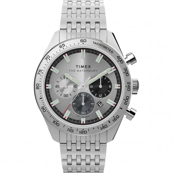 Timex  Gents Waterbury Stainless Steel Watch