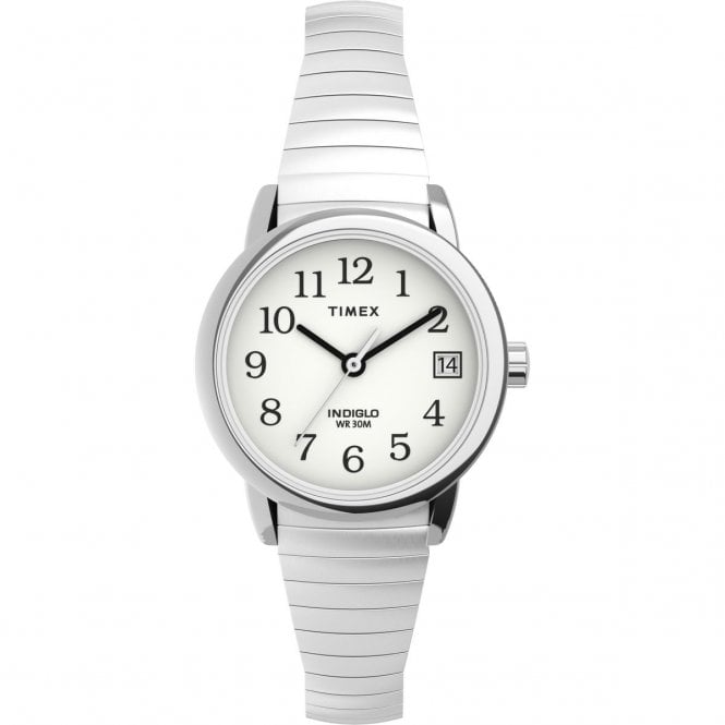 Timex  Ladies Easy Reader Classic Expandable Strap Stainless Steel Watch