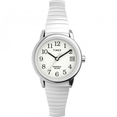 Timex Ladies Easy Reader Classic Expandable Strap Stainless Steel Watch