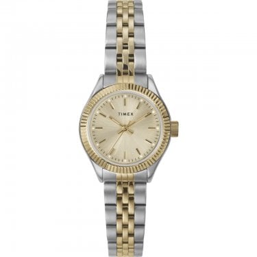 Timex Ladies Mini Legacy Two Tone Stainless Steel Watch