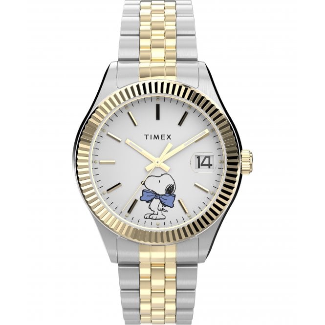 Timex  Ladies Peanuts® Legacy Bowtie Dial Two Tone Stainless Steel Watch   