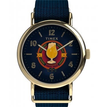Timex Unisex Harry Potter Weekender Butterbeer Blue Fabric Strap Watch  