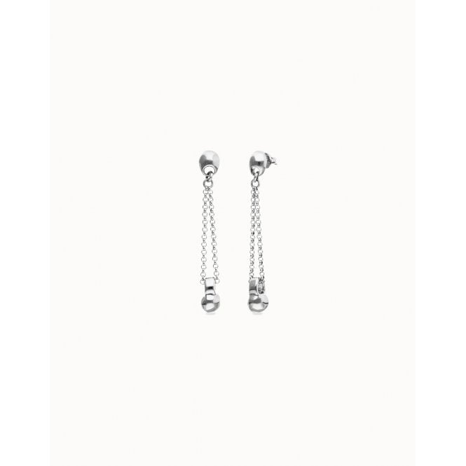 Uno De 50  Gravedad Long Chain with Sphere Drop Earrings 8g, 6cm