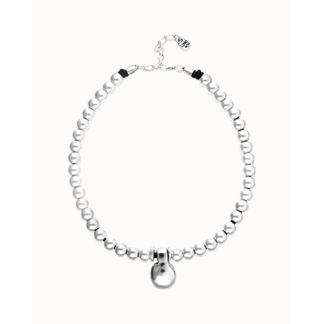 Uno De 50  Gravedad Short Beaded Sphere Necklace 41-46cm