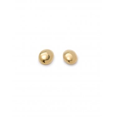 UNO De 50 Medula Gold Tone Chunky Bean Stud Earrings 7.3 grams, 1.4cm