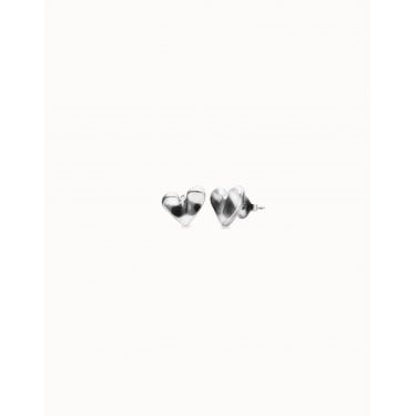 UNO De 50 Pálpito Heart Stud Earrings 2.9g 1cm