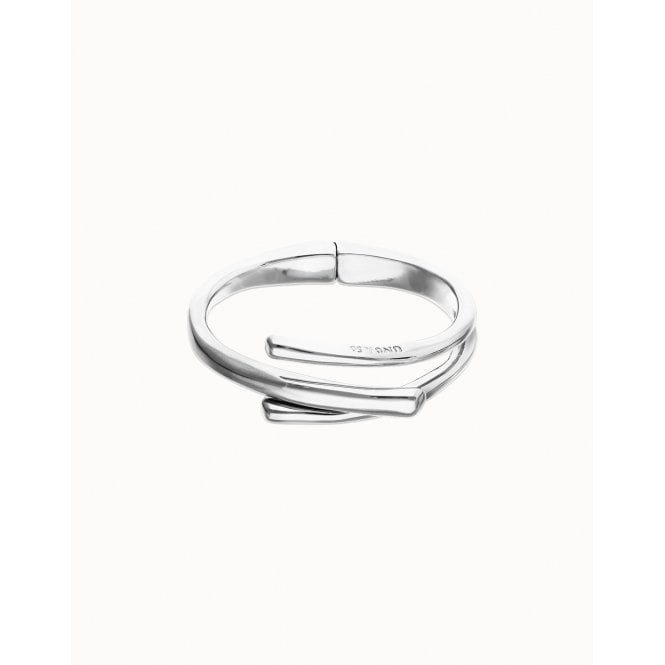 Uno De 50  Raíces Three Organic Shapes Intertwined Bangle 17.5cm