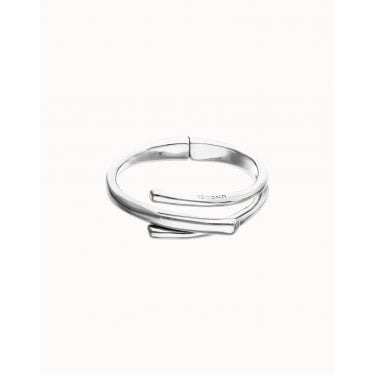 UNO De 50 Raíces Three Organic Shapes Intertwined Bangle 17.5cm