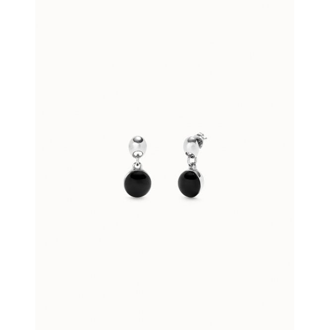 Uno De 50  Ser Fascinante Black Murano Drop Earrings 2.5cm 