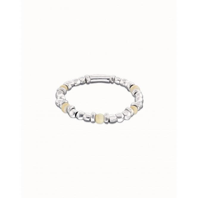 Uno De 50  Ser Imparable Ivory Beads Beaded Bracelet 32.3g, 18.5cm