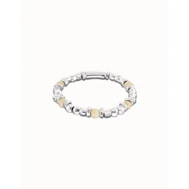 Uno De 50 Ser Imparable Ivory Beads Beaded Bracelet 32.3g, 18.5cm
