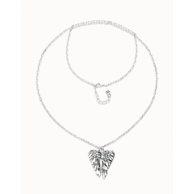Uno De 50  Ser Invencible Wing Detail Long Necklace 27.8g, 82-86.5cm