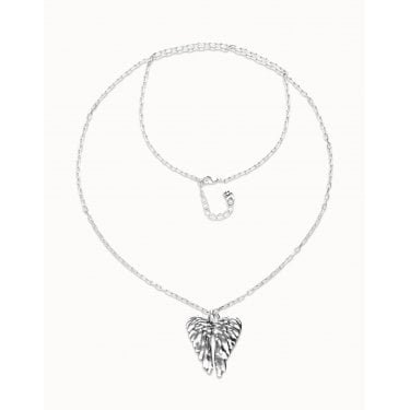 Uno De 50 Ser Invencible Wing Detail Long Necklace 27.8g, 82-86.5cm