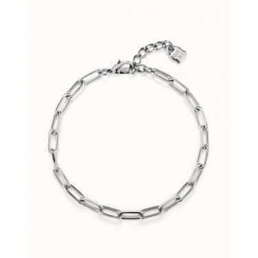 UNO De 50 Ser Valiente Short Oval Link Chain Necklace 38.5-42.5cm 
