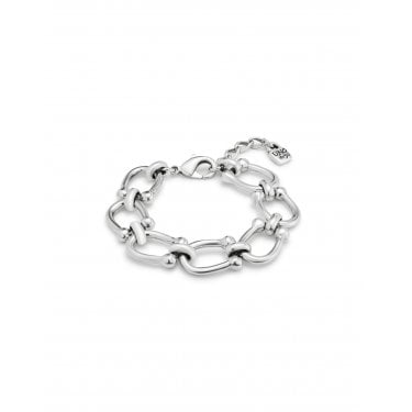 UNO De 50 Youthful Horseshoe Medium Oval Link Chain Bracelet 16-18.5cm