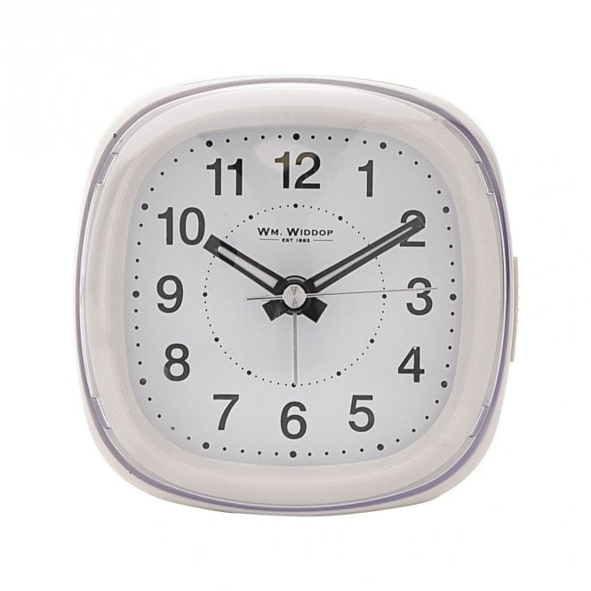 Wm.Widdop  Dome Ivory Alarm Clock 8 x 8 x 4cm