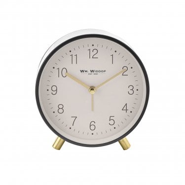 Wm.Widdop Grey Alarm Clock 12.5 x 11 x 5cm