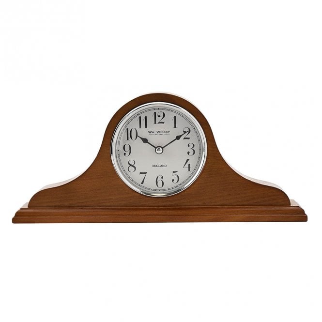 Wm.Widdop Wm. Widdop Napoleon Oak Finish Wooden Mantel Clock 14 x 32 x 6cm