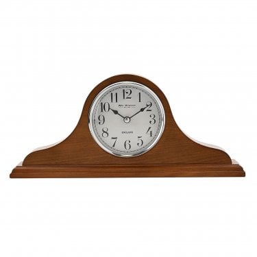 Wm. Widdop Napoleon Oak Finish Wooden Mantel Clock 14 x 32 x 6cm