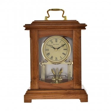 Wm.Widdop Wood Lantern Style Mantel Clock 29.5 x 19 x 12.5cm